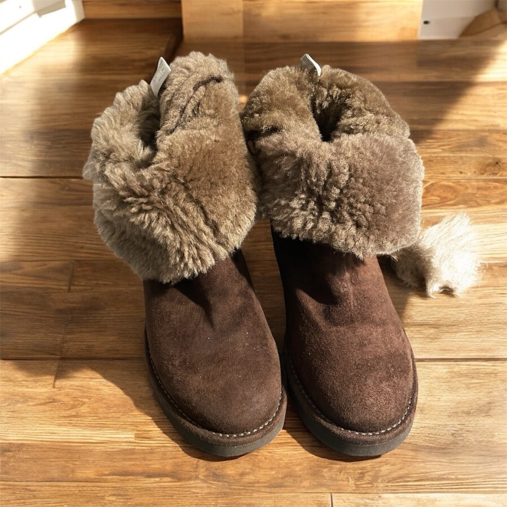 Cozy Brown UGG Shearling Winter Boots